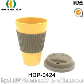 Taza de bambú del viaje de la taza de café de la fibra del diverso color (HDP-0424)